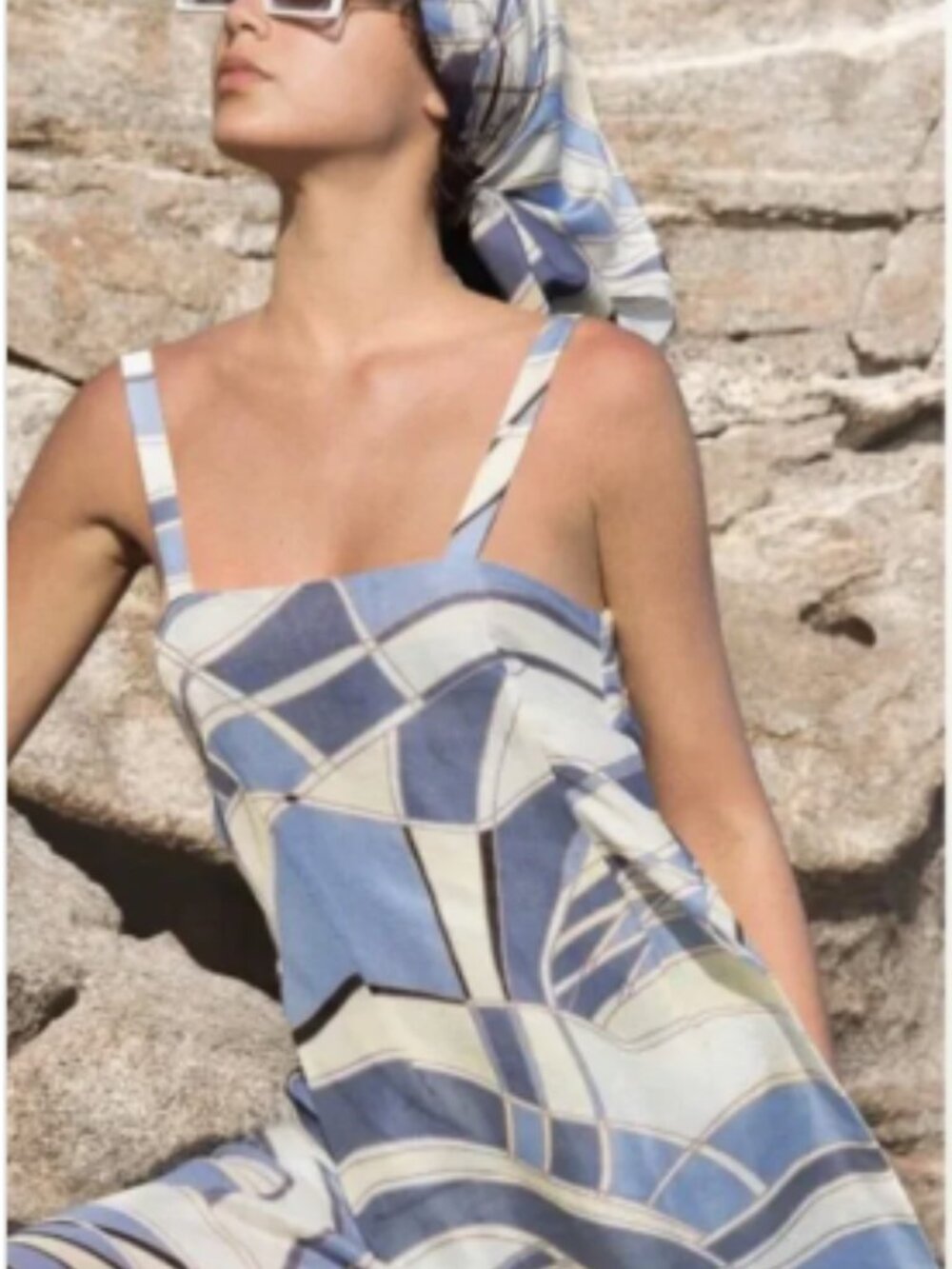 CULT GAIA ESTE TUNIC IN BLUE WAVE